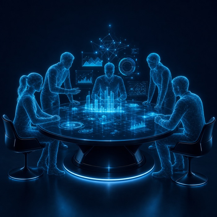 Holographic team collaboration